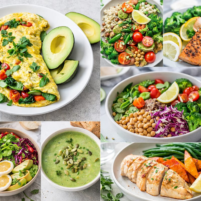 Montagem do Cardápio de 7 Dias (Collage) Montagem do Cardápio de 7 Dias (Collage)